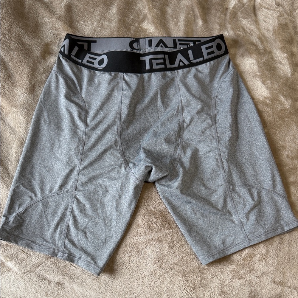Men's Gray Compression Bike Shorts